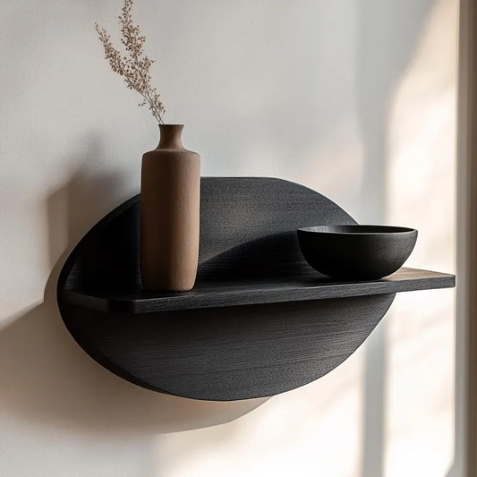Floating Shelves, Natural Wood Shelf, Consoleless Shelves, Wooden Bookcase